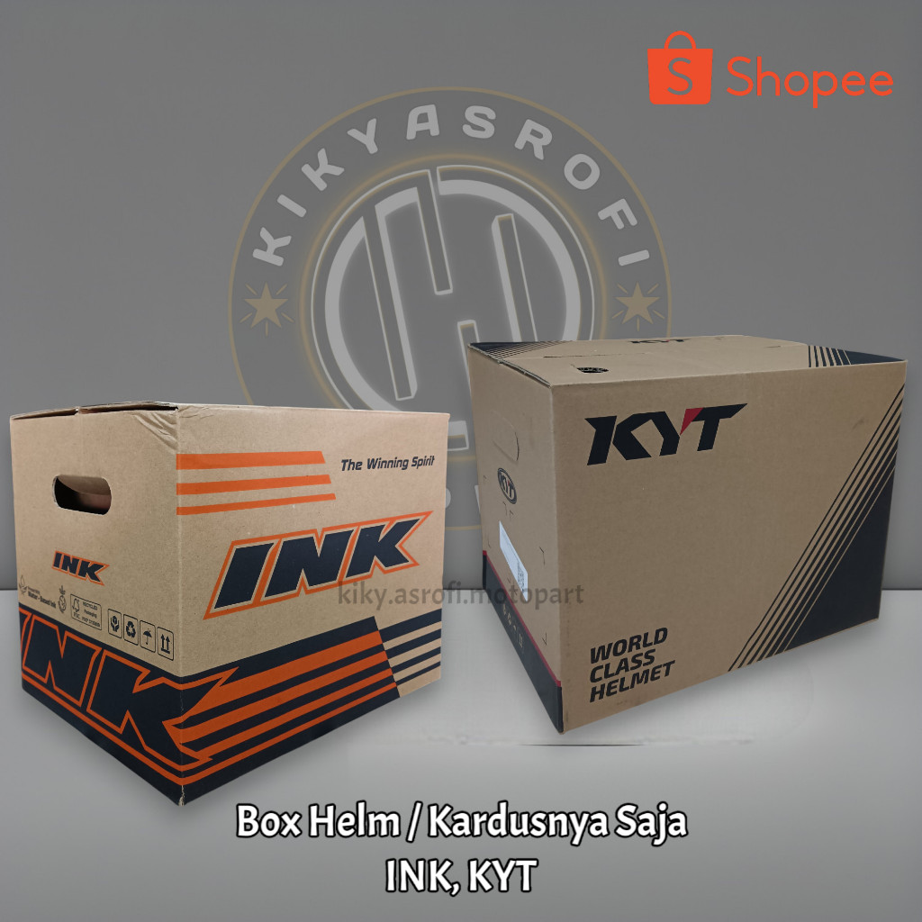 

Box Kotak Kardus Helm INK/KYT Kemasan Pembungkus Barang Baru