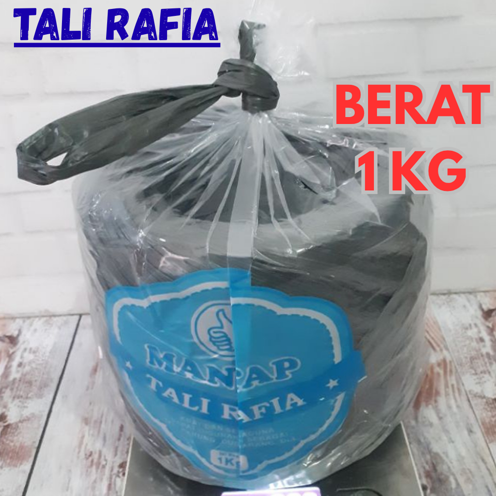 

Tali Rafia 1 kg Mantap / Tali Rafia Hitam Serbaguna 1kg