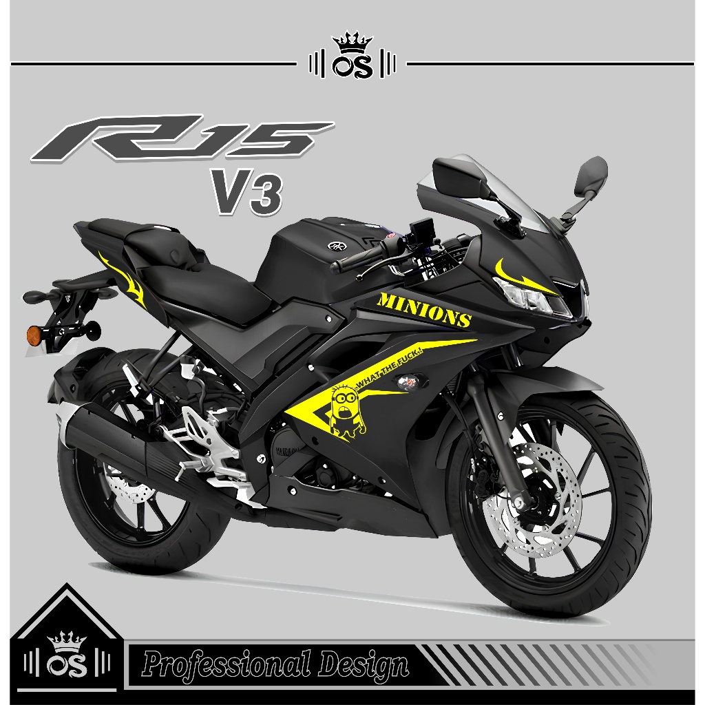 STRIPING R15 V3 / MTF 47 / STIKER CUTTING / STIKER MOTOR R15 / STIKER YAMAHA R15 V3/ STIKER / SIMPLE