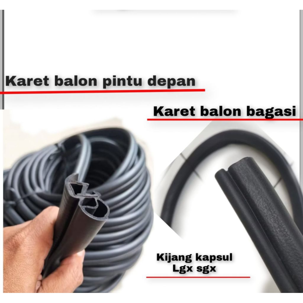 karet balon pintu body karet bagasi mobil toyota kijang lgx sgx full set 5 pcs
