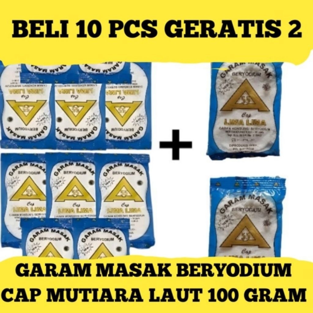 

PROMO!! GARAM MUTIARA LAUT BELI 10 GRATIS 2/BUMBU MASAK DAPUR/BUMBU MASAK
