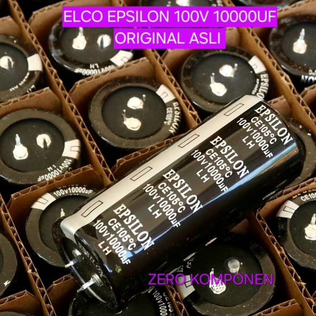 CAPASITOR ELCO EPSILON 10000UF 100V ORIGINAL LH ASLI