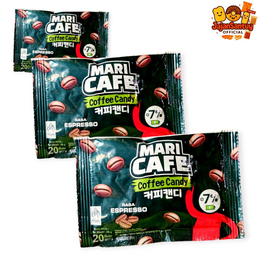 

MariCafe Permen Kopi Enak Rasa Espresso & Cappuccino – Candy Coffee Energi Praktis