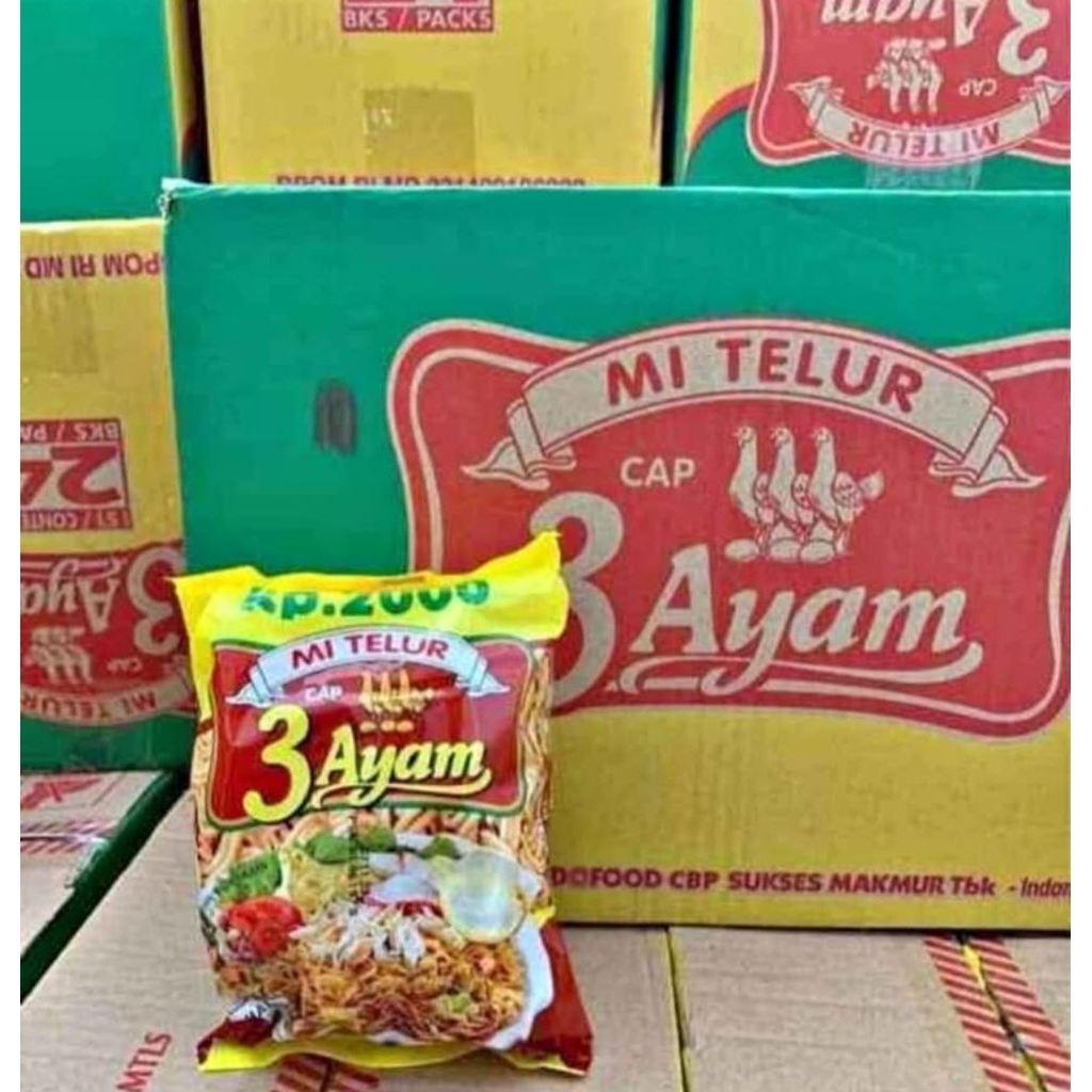 

Mie telur 3 Ayam isi 24pcs 1dus *Arasi2*
