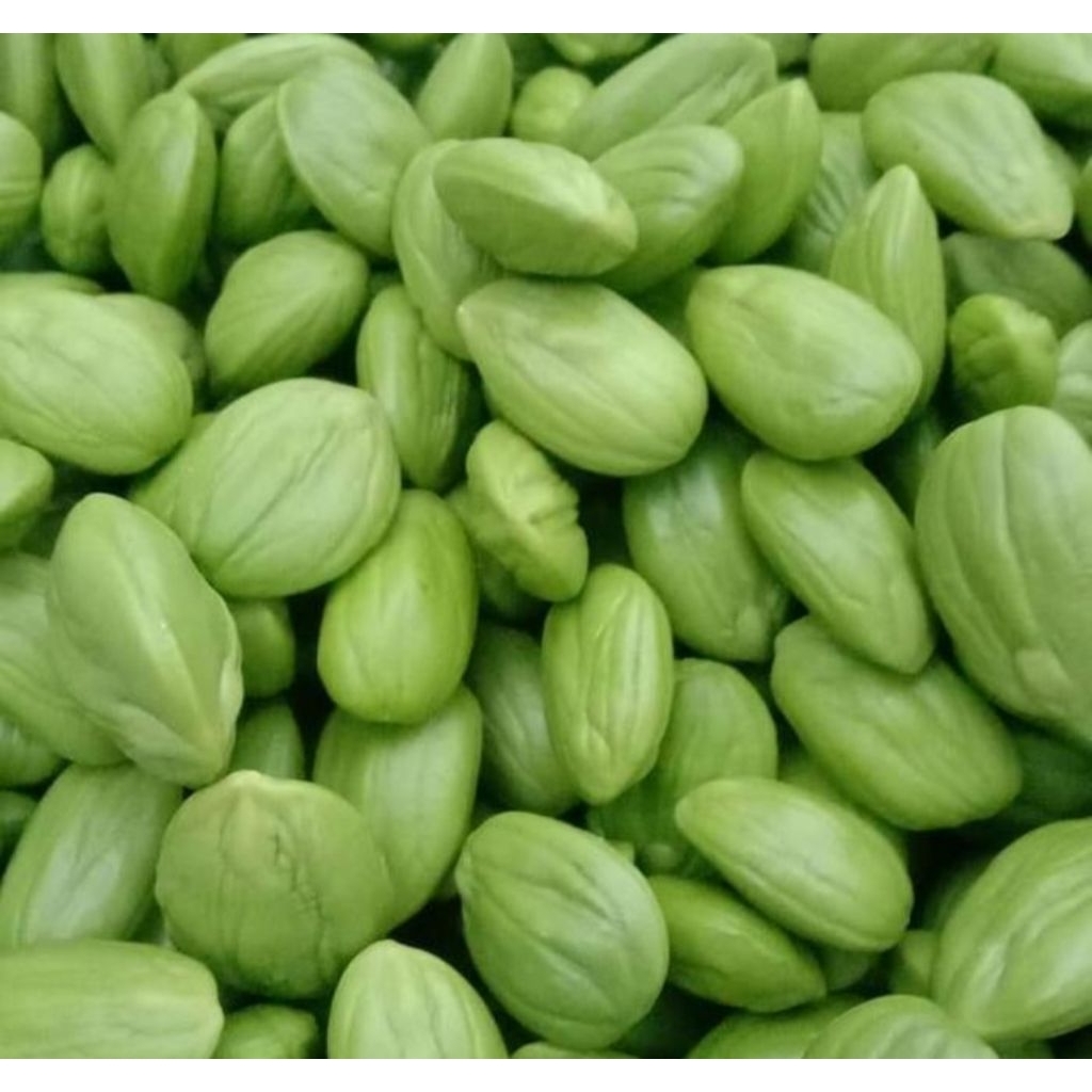 

pete kupas segar kualitas terbaik 100 gram (packing tin wall+kardus+bubble wrap)