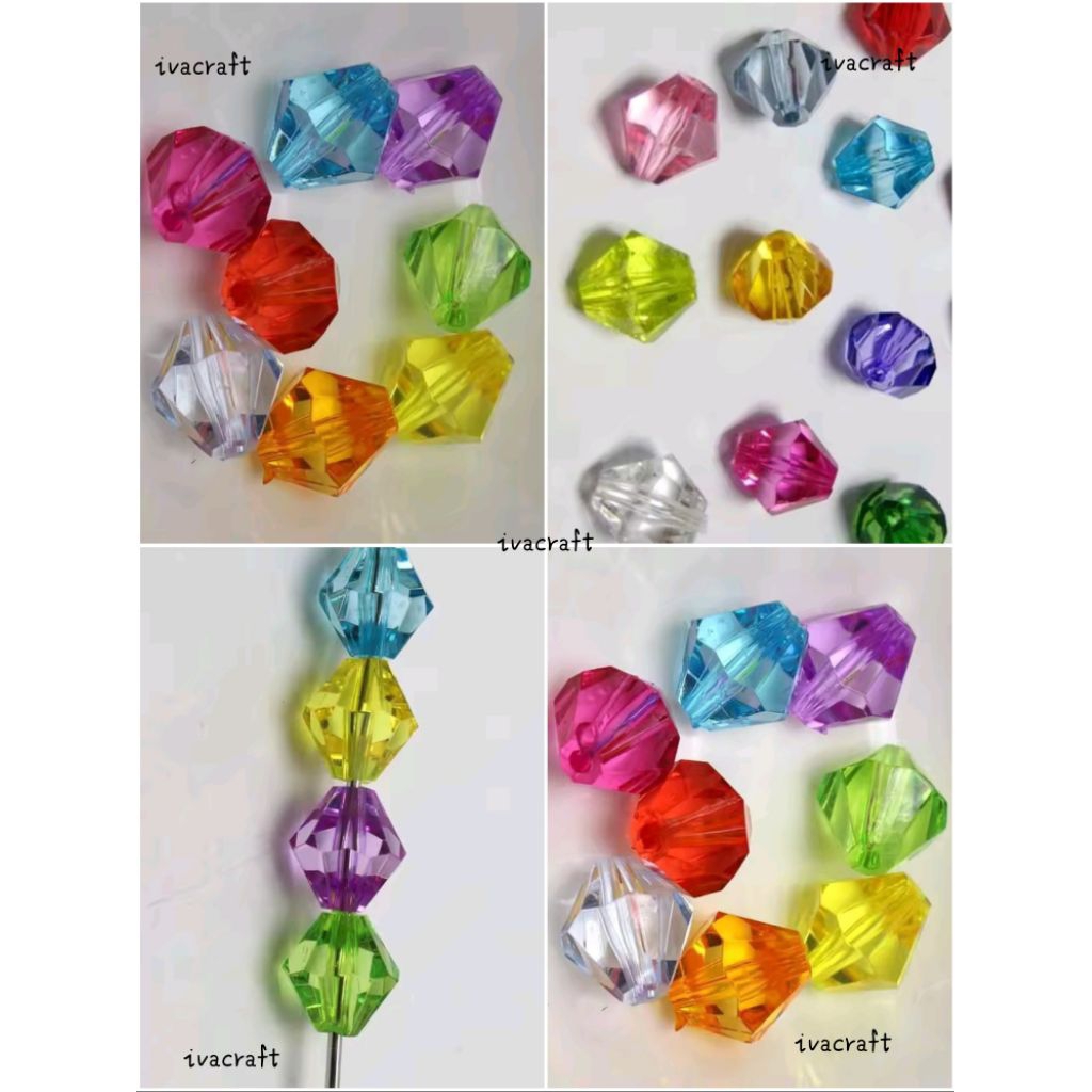 Manik Kaca / Mote Kaca / Manik Segi Bening / Mote Segi Bening / Mote Kaca Segi Bening / Mutiara Kaca