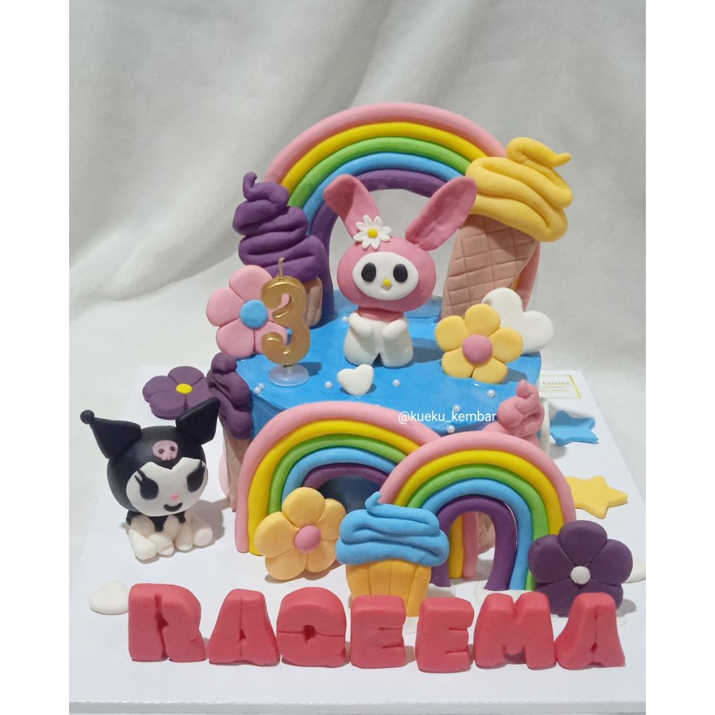 

kue ulang tahun kuromi dan my melody