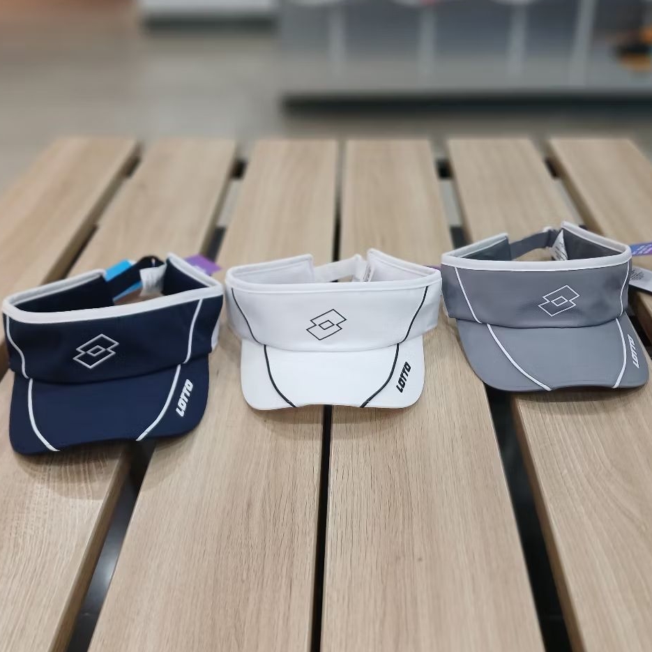 Topi Running - LOTTO Elio Visor Cap - White [LOTCP250622W] - Original