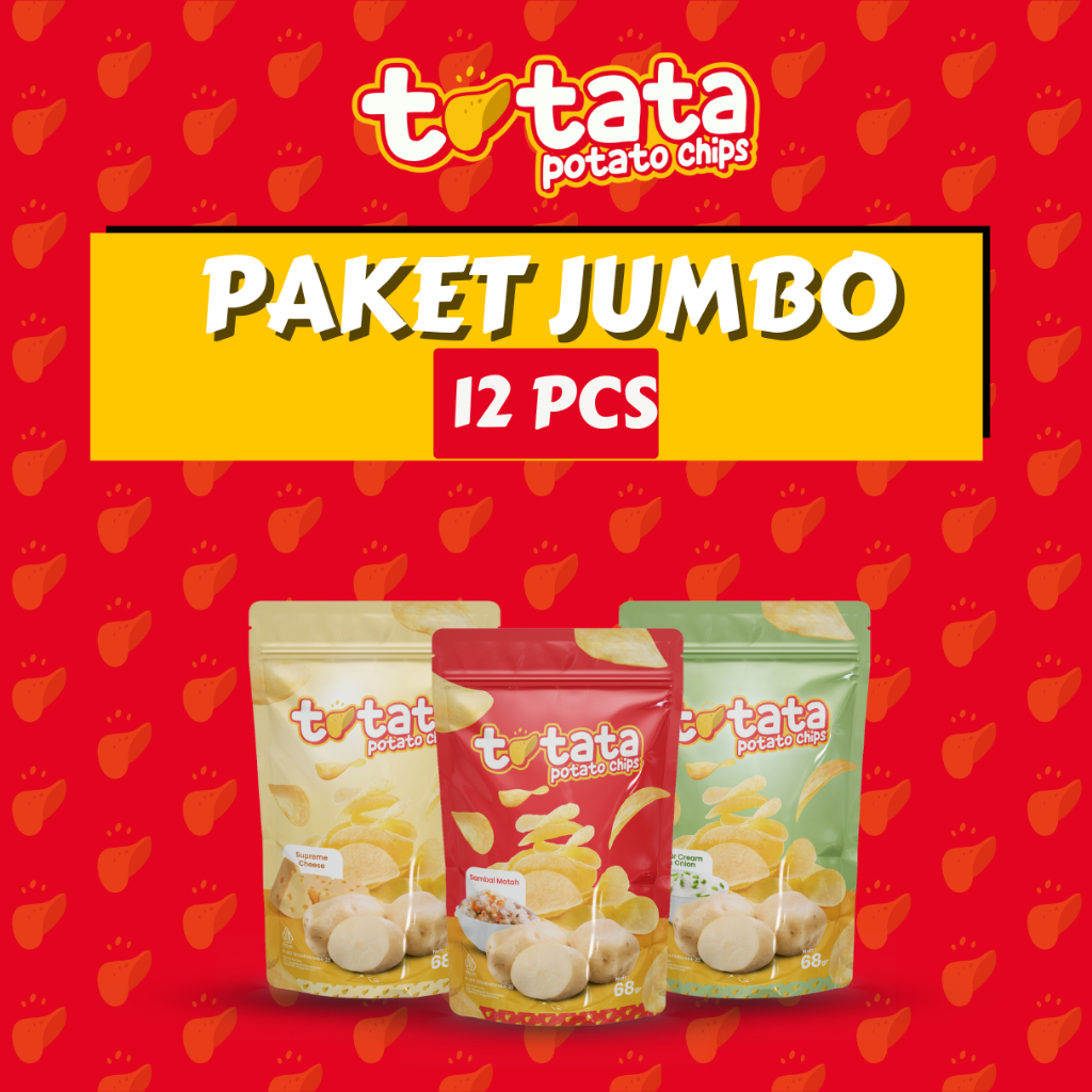 

Keripik Kentang TOTATA Paket Jumbo 12pcs
