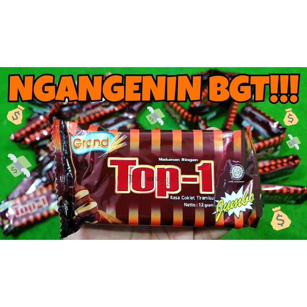 Snack Ciki Top - 1 Jumbo Corn Black Berhadiah Uang Tunai Bila Beruntung - Rasa Coklat