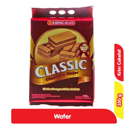 

Khong Guan Classic Cocolate Wafer 350g / Wafer Kong Guan Classic