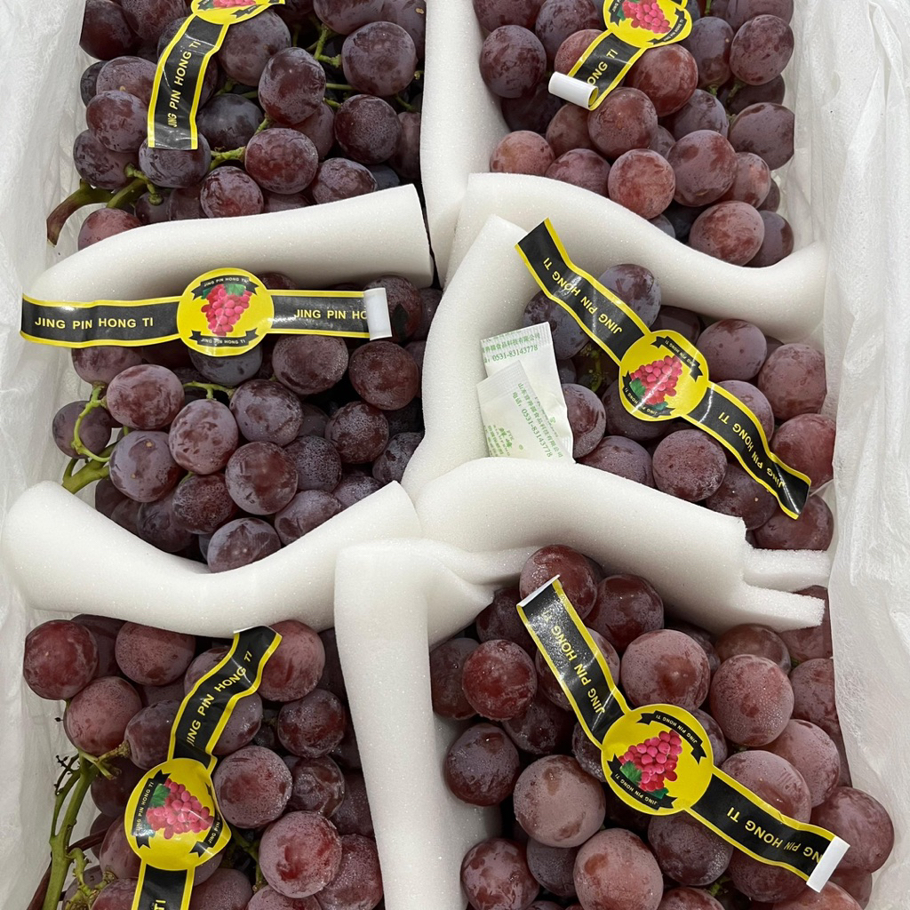 

ANGGUR MERAH RRC MANIS CANTIK BATANG HIJAU | Buah Grapes