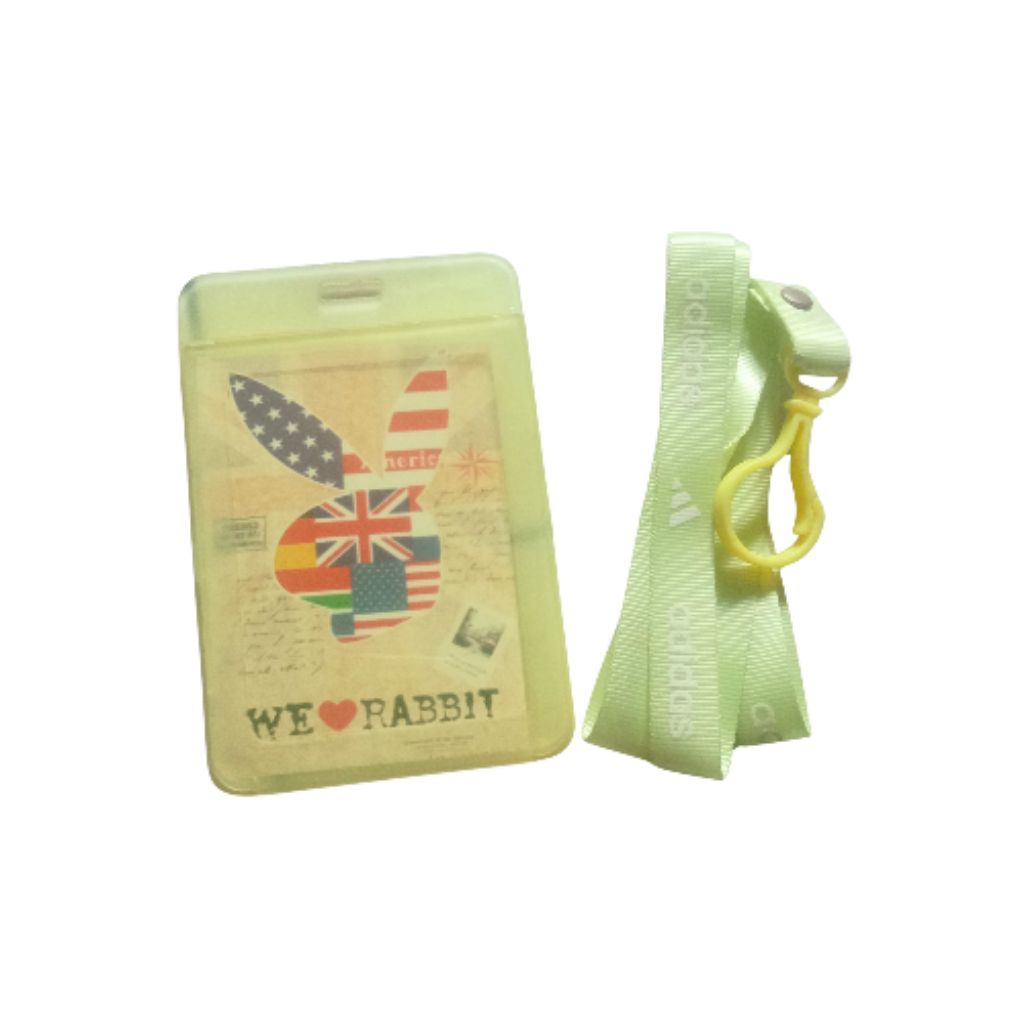 

[YOBANA] ID CARD NAME TAG CARD HOLDER TANDA PENGENAL PLASTIK TRANSPARAN DENGAN TALI