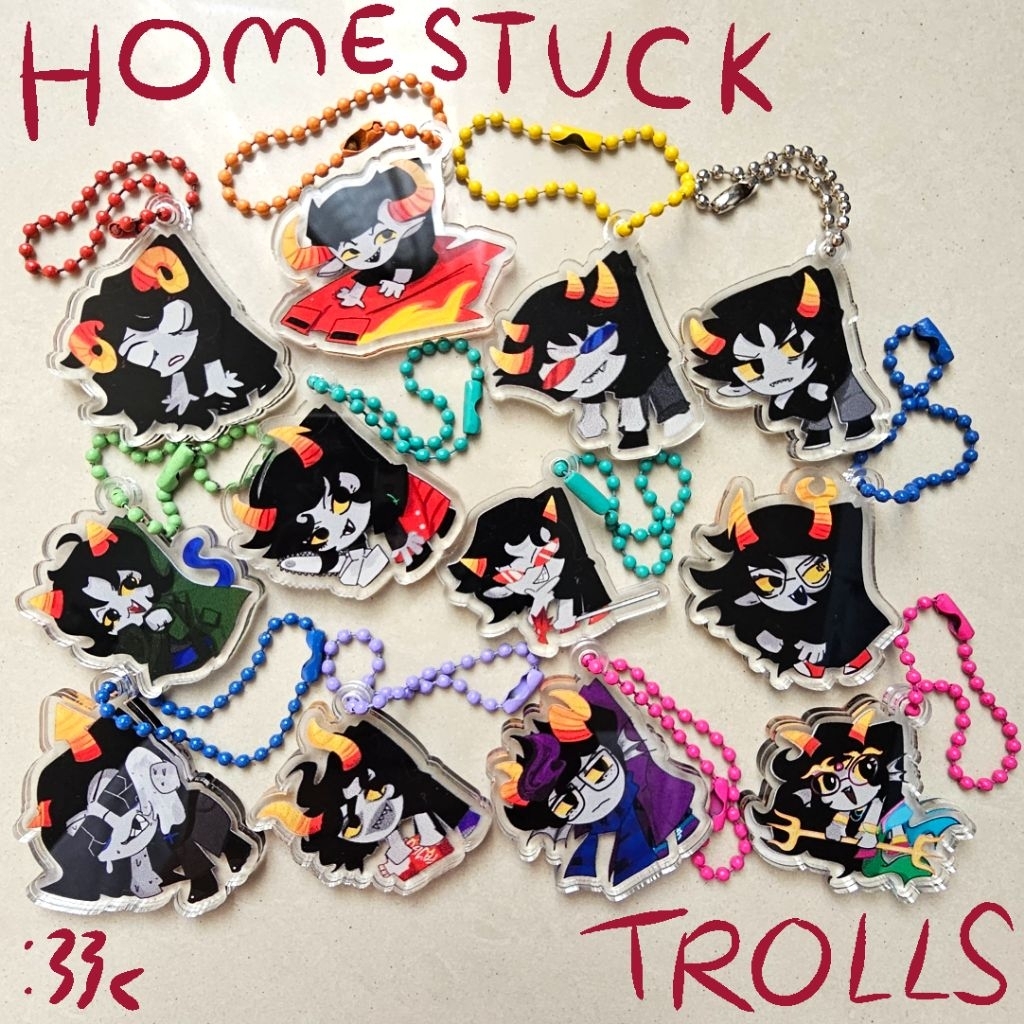 Acrylic Keychain - Homestuck Beta Trolls