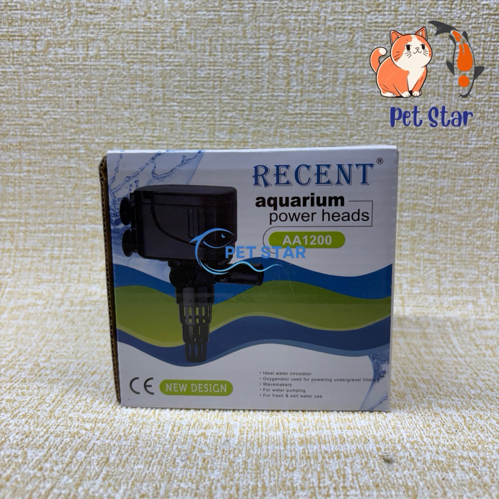 Recent Power Head Pompa Air Celup Aquarium AA 1200 / Recent AA 1200