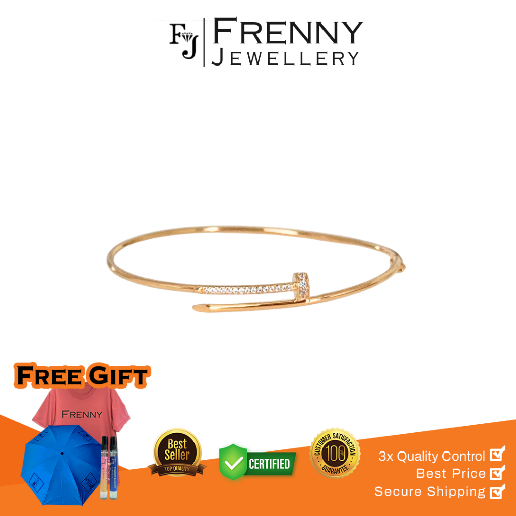 Gelang Emas Yellow Gold Paku Mata 16K Frenny Jewellery