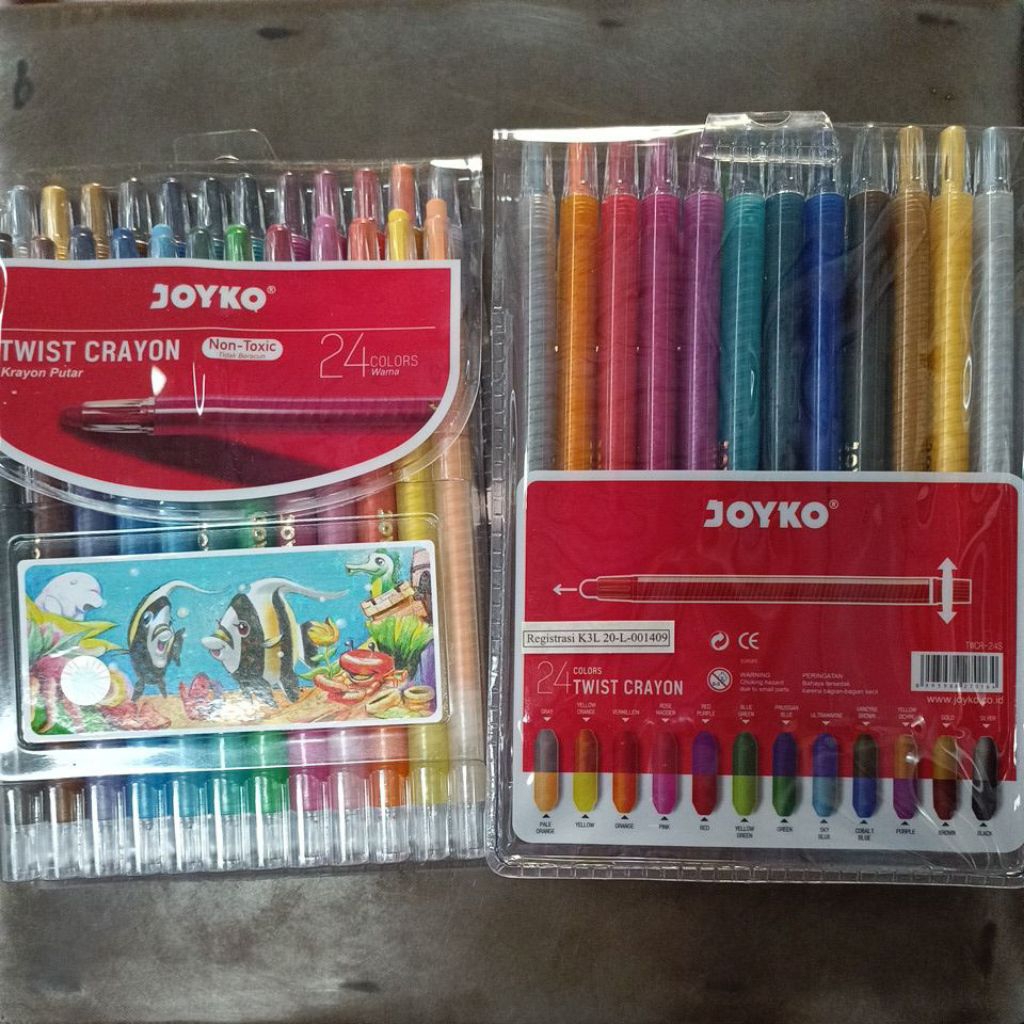 

Krayon Putar joyko 24 Warna / 24 Twist Crayons