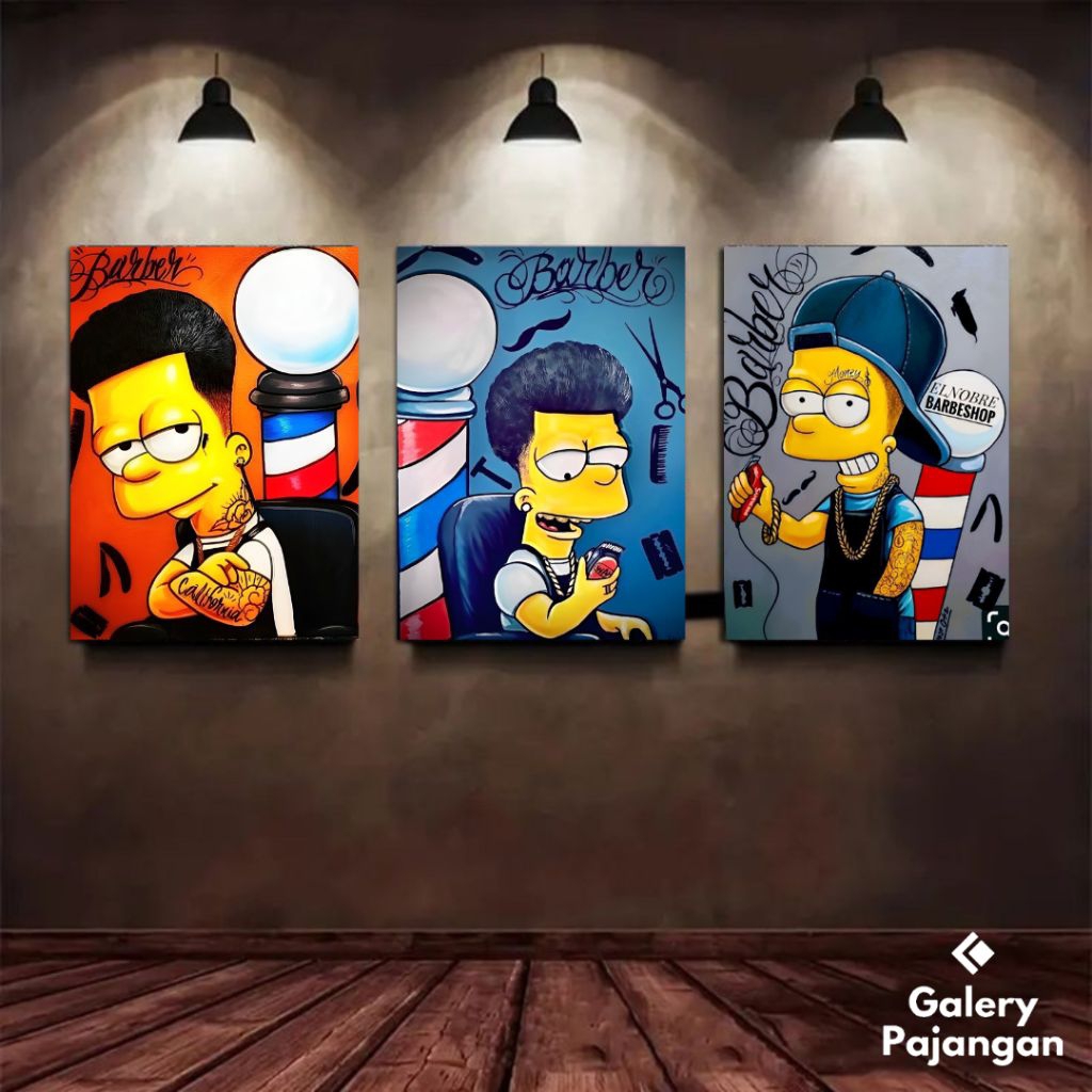 GPS - Poster Barbershop Vintage Dekorasi Hiasan Dinding Poster Barbershop Vintage Walldecor Barbersh