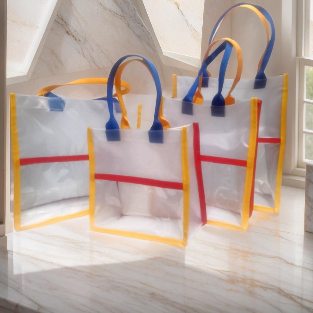 

Tas hampers pelangi//Tas doff parcel souvenir Ultah