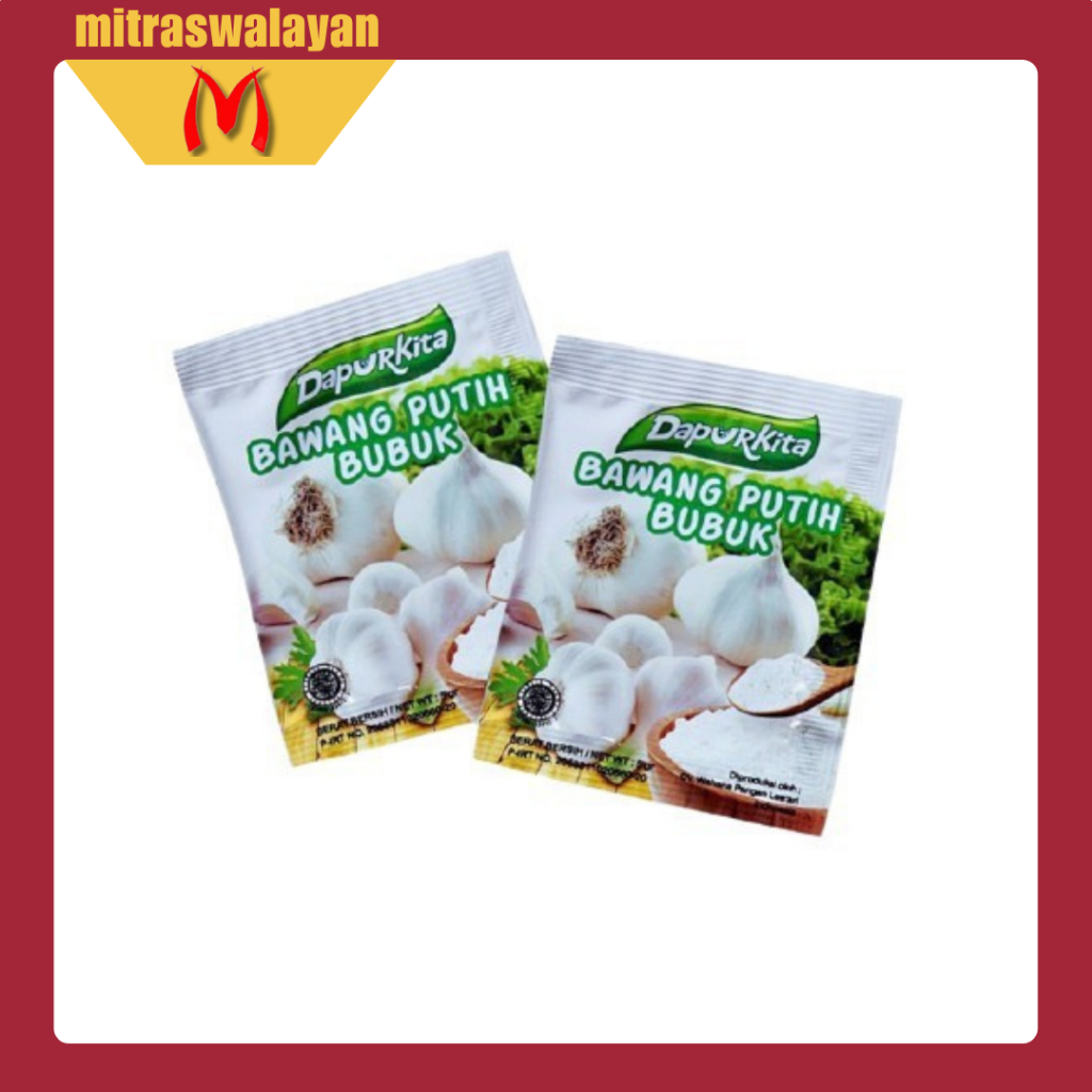 

DAPUR KITA Bawang Putih Bubuk 1 Renteng isi 12 sachet @3.5 gr