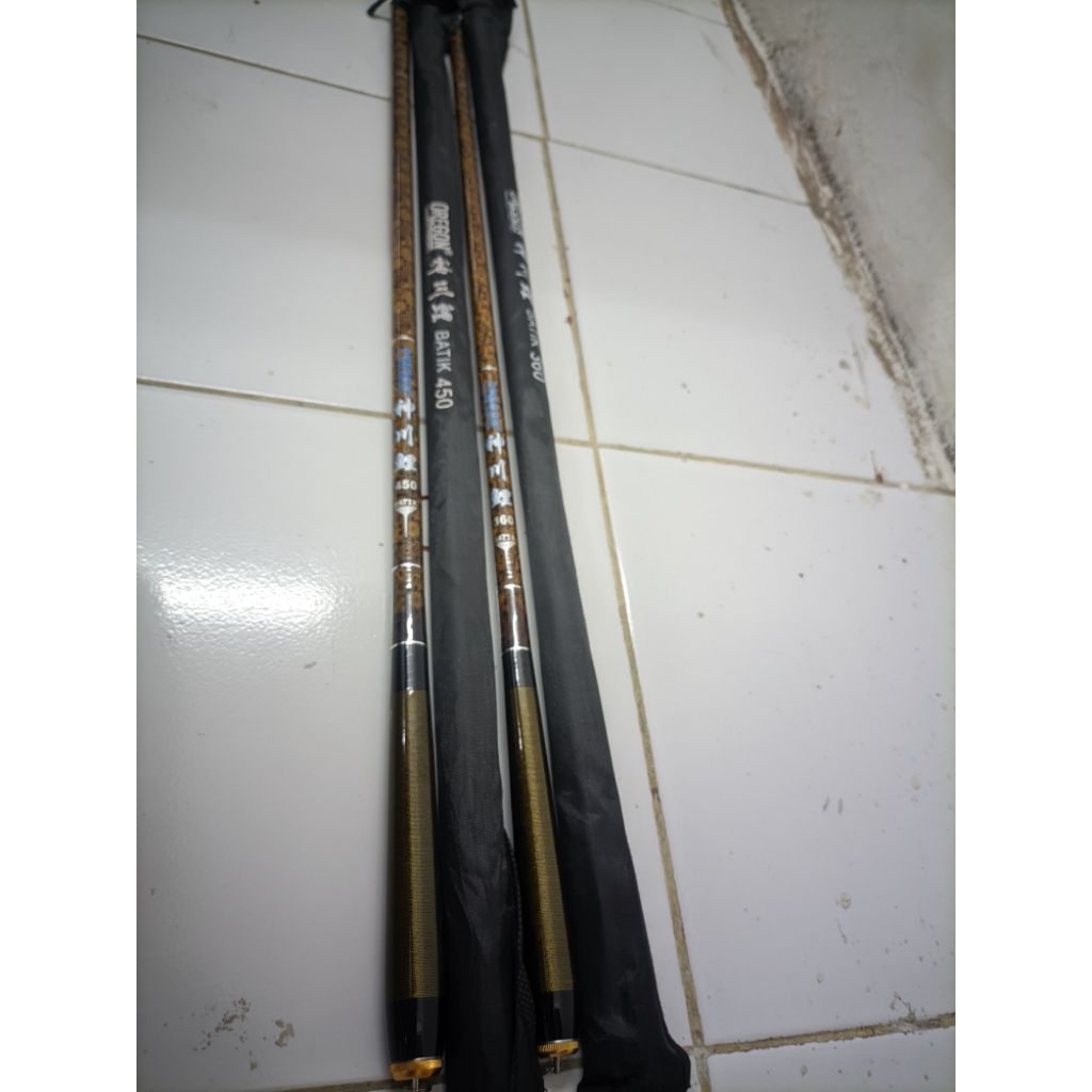 Tegek Oregon Batik 360 450 joran pancing tegek cutit murah berkualitas