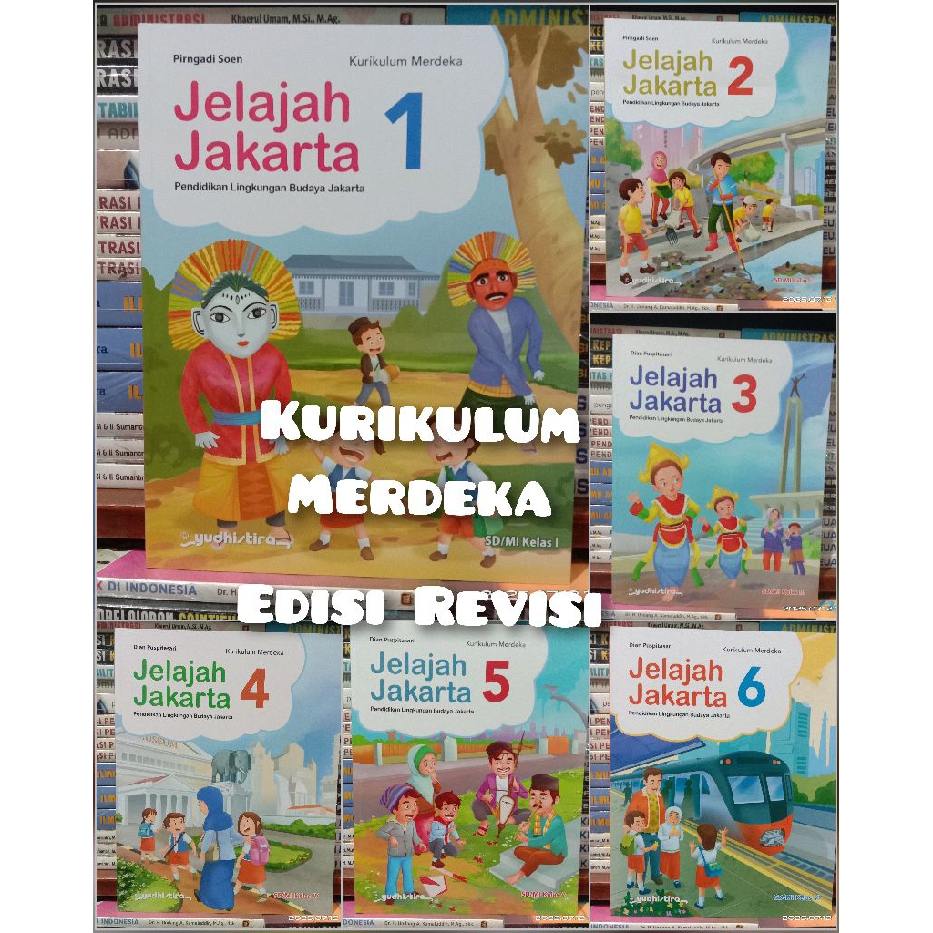 Buku Jelajah Jakarta Kelas 1 2 3 4 5 6 SD Yudhistira / Mulok PLBJ Buku pelajaran