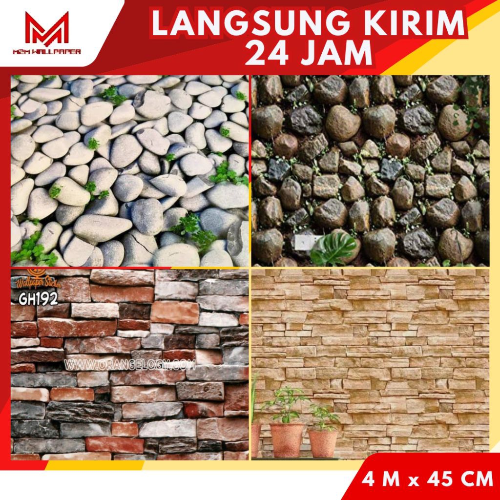 Wallpaper Dinding Aesthetic [ M2M WALLPAPER ] Wallpaper Dinding 3D Wallpaper Dinding Kamar Tidur Aes