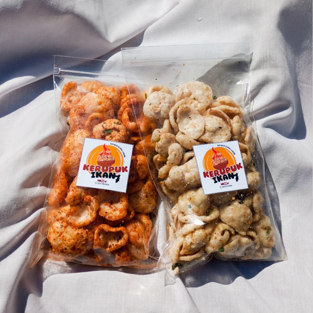 

blakZZ.id Kerupuk Ikan bumbu SEBLAK pedas/ori 150grm