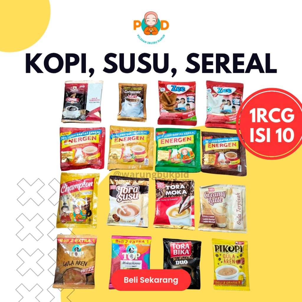 

KOPI ENERGEN SEREAL DAN SUSU