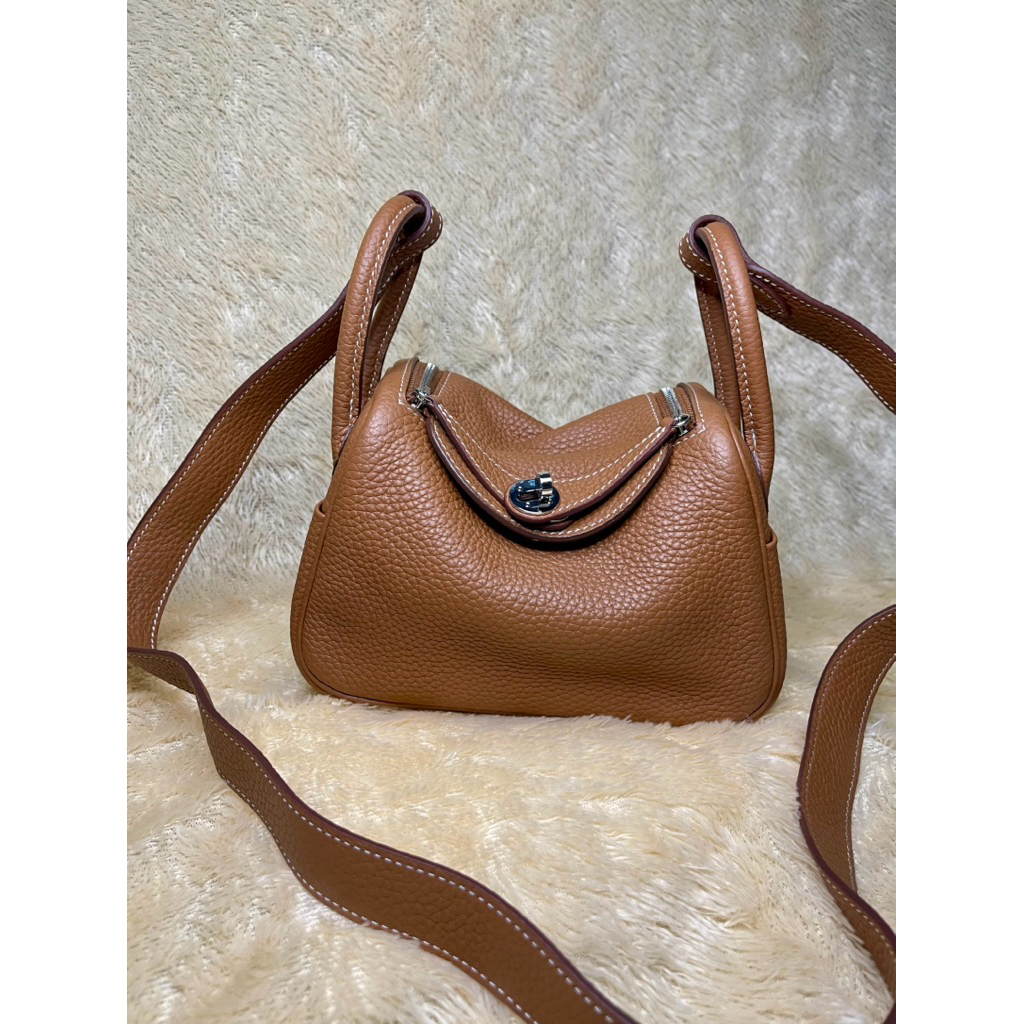 Tas lindoy mini kremes sling bag riri tan brown coklat