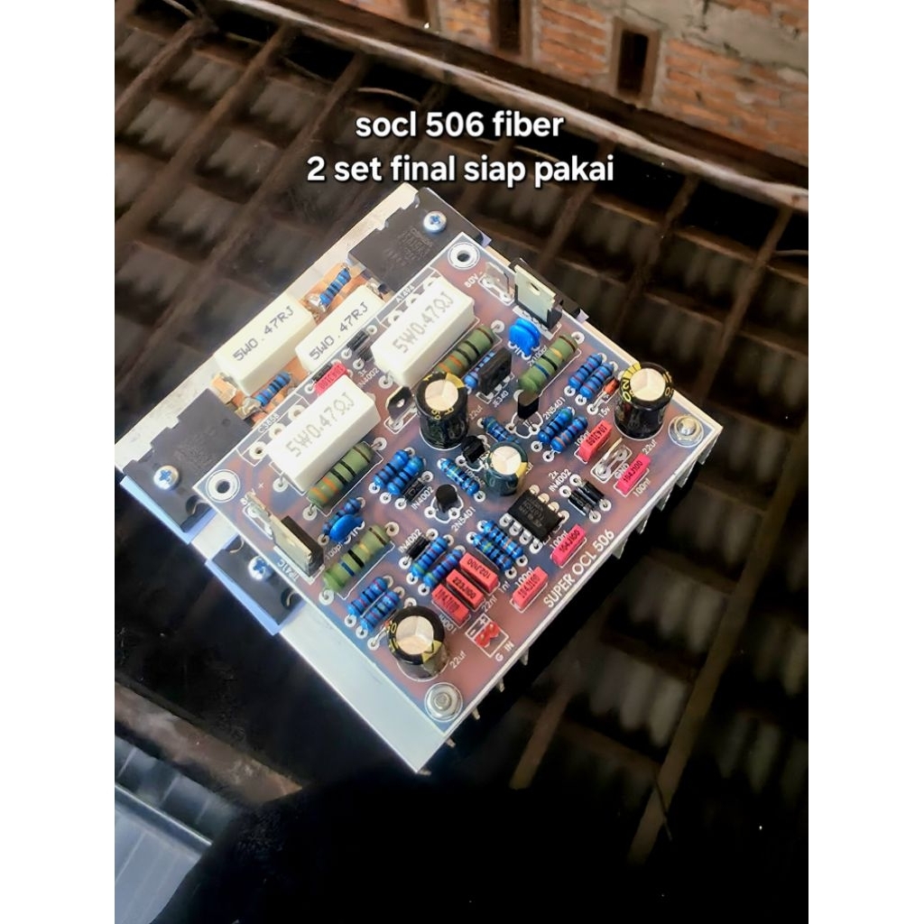 socl 506 lengkap transistor final siap pakai pcb fiber fr4