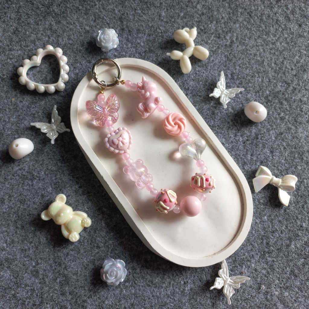 Strap Phone Manik/Strap HP Aeshtetic/Strap Phone Kekinian/Strap Hp DIY