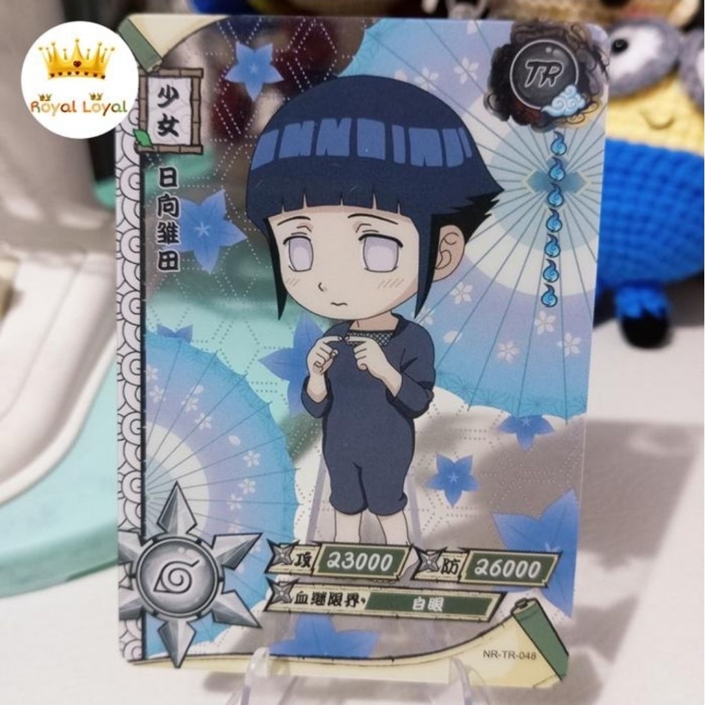Hinata Hyuga Kartu Naruto TR Kayou CCG TCG Transparent Card - (NR-TR-048)