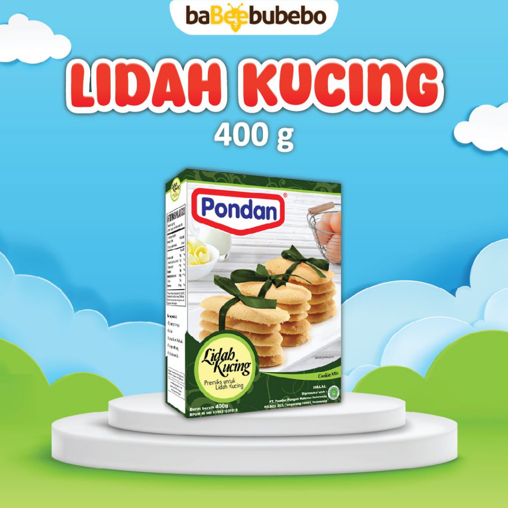 

Pondan Tepung Lidah Kucing 400G