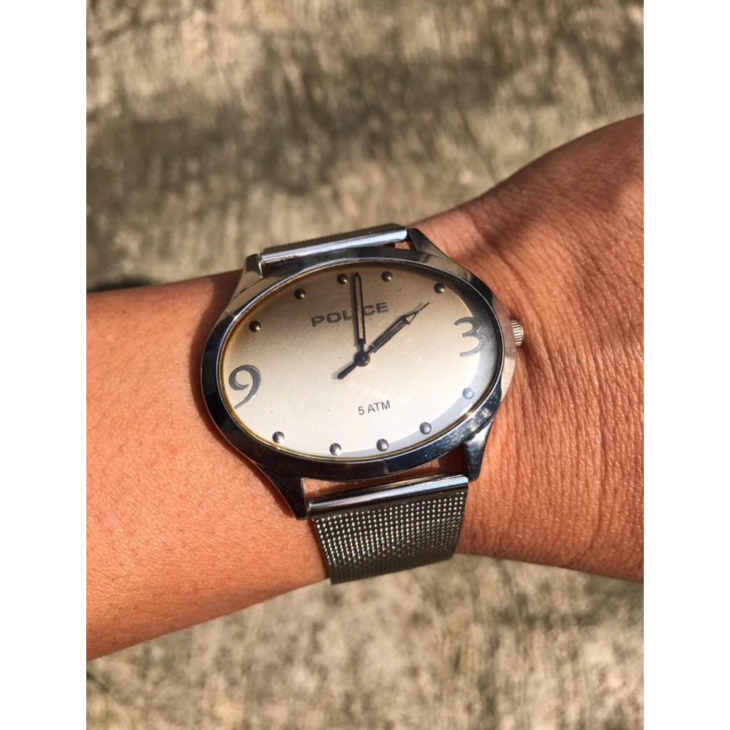 jam tangan police quartz vintage