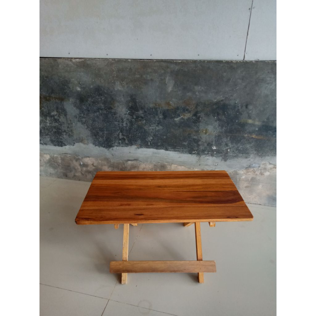 Meja Lipat Kayu 100% Jati Asli