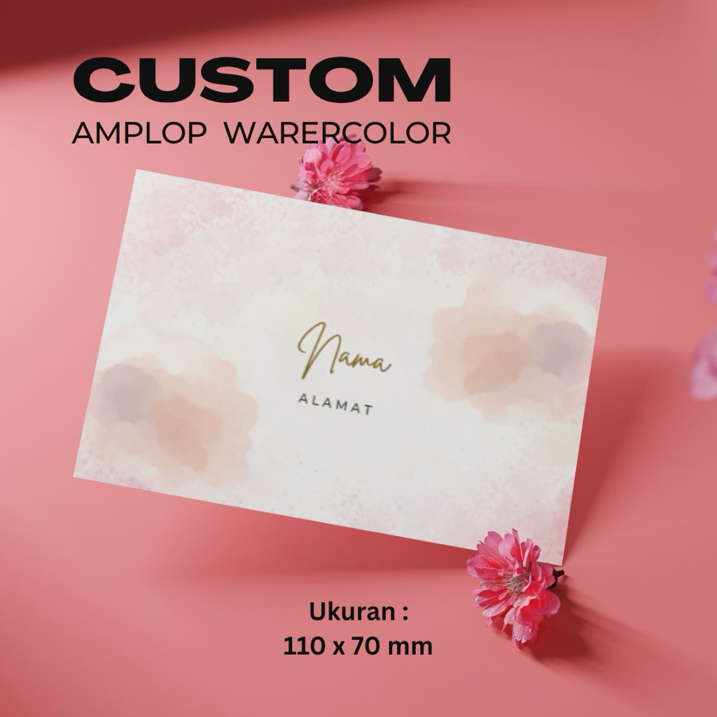 

Amplop custom nama Watercolor (ukuran 110x70) | Amplop Kondangan | Amplop Nama | Amplop Lebaran | Amplop Aestethic | Amplop murah