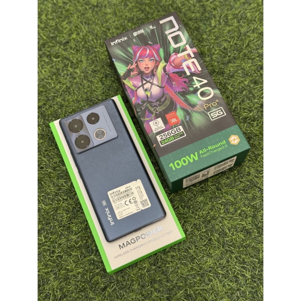 INFINIX NOTE 40 PRO PLUS 5G 12/256GB SECOND LENGKAP MULUS RESMI INDONESIA