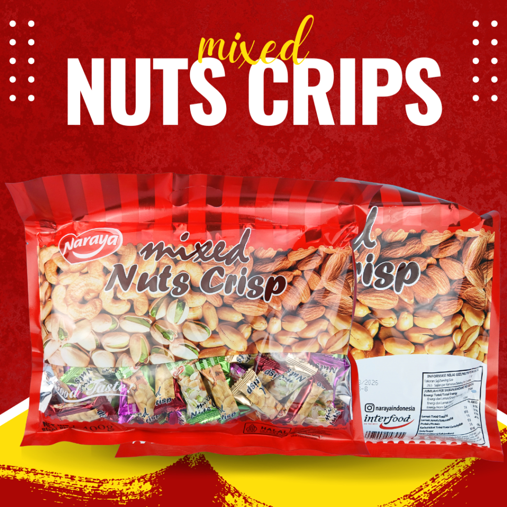 

Naraya Mixed Nuts Crips 400gram