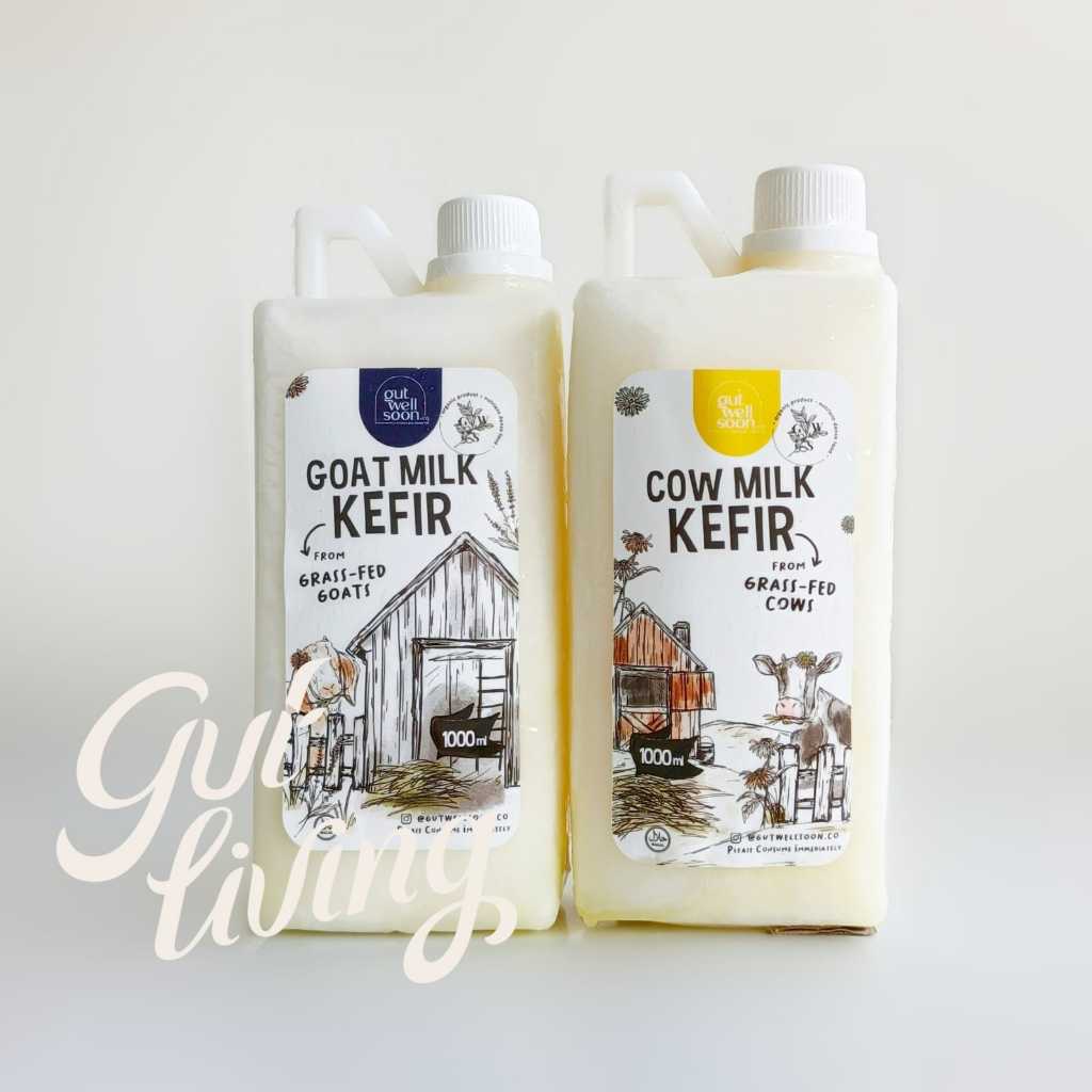 

Kefir Grassfed Cow & Goat Milk Susu Kefir Sapi dan Kambing Frozen Beku Gut Well Soon