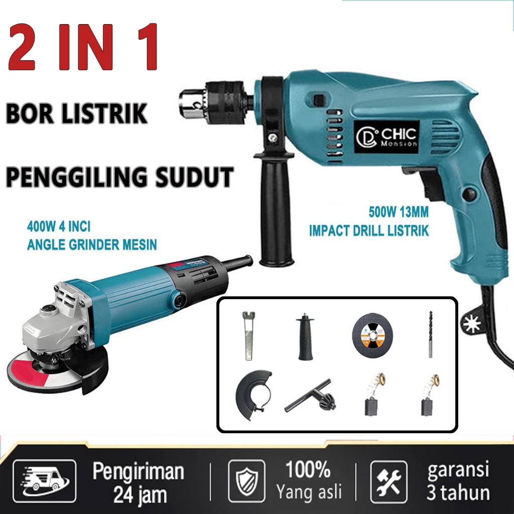 CHIC  bor dan gerinda Mesin Bor Listrik Gerinda dan bor mesin bor listrik bor gerinda paket bor dan 