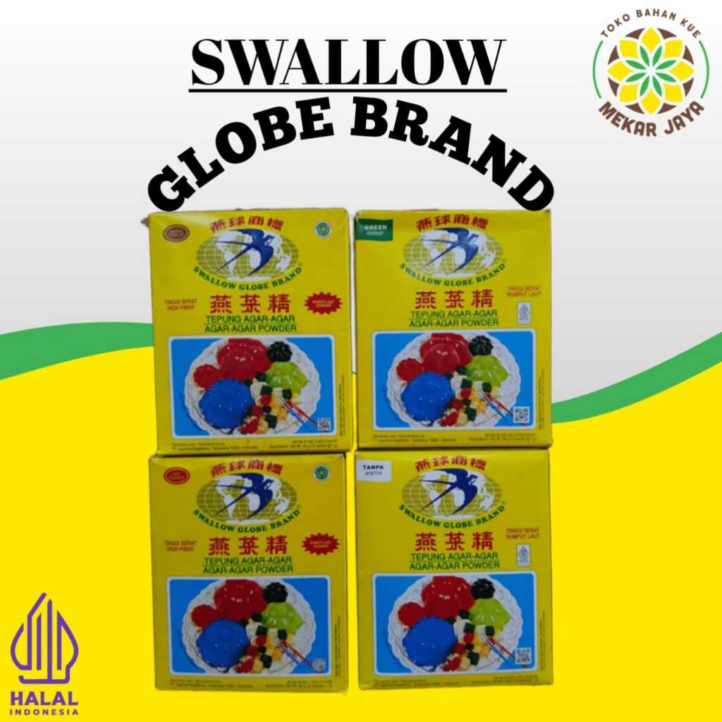 

Agar Swallow Globe Brand All Variant 7GRAM/ Agar Swallow GLOBE
