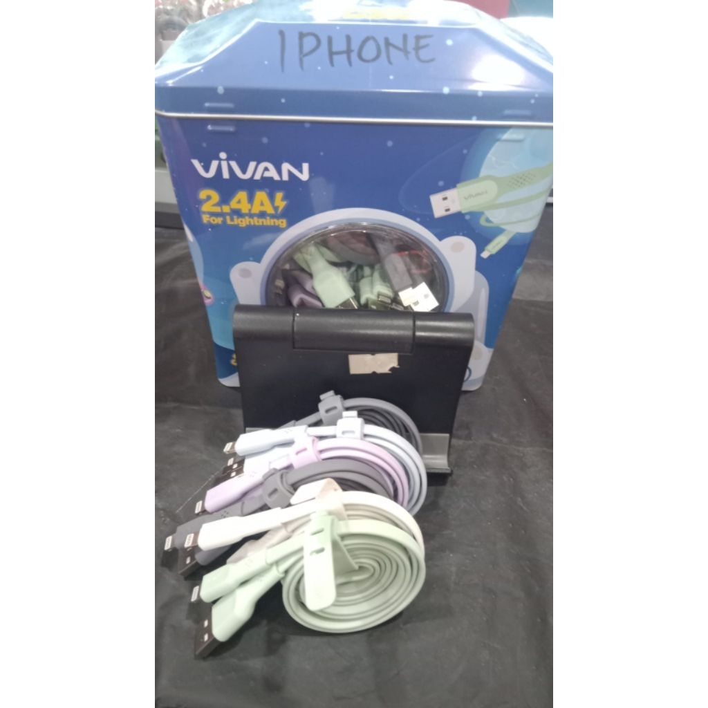 KABEL DATA VIVAN CSL 100 ll IPHONE LIGHTNING DATA CABLE ORIGINAL