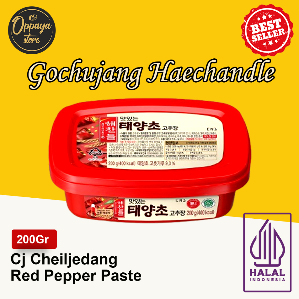 

Haechandle Gochujang Halal Saus Korean Red Pepper Paste 200Gr