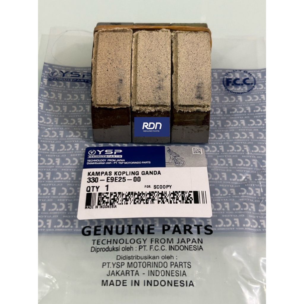 Kampas Ganda BeAT eSP Scoopy K16 Original FCC