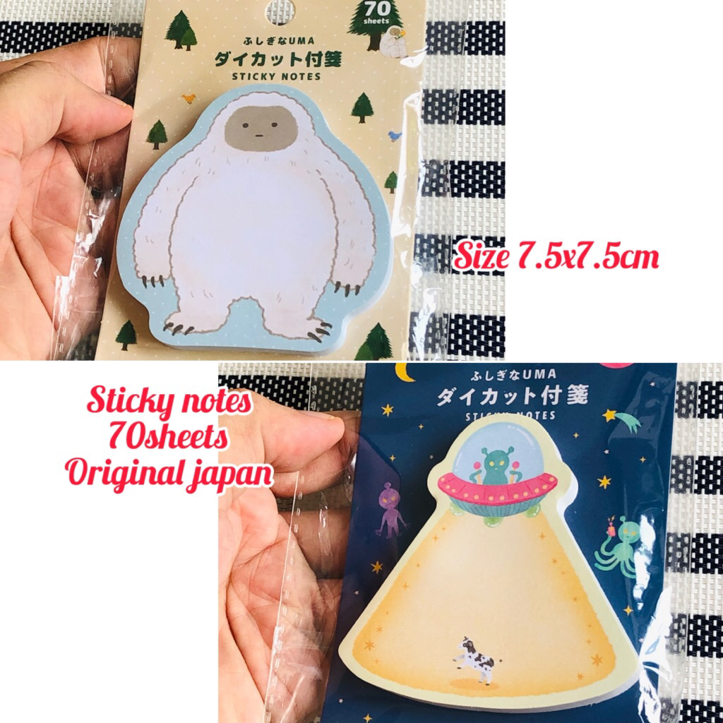 

sticky notes memo pad alien 70lbr original japan