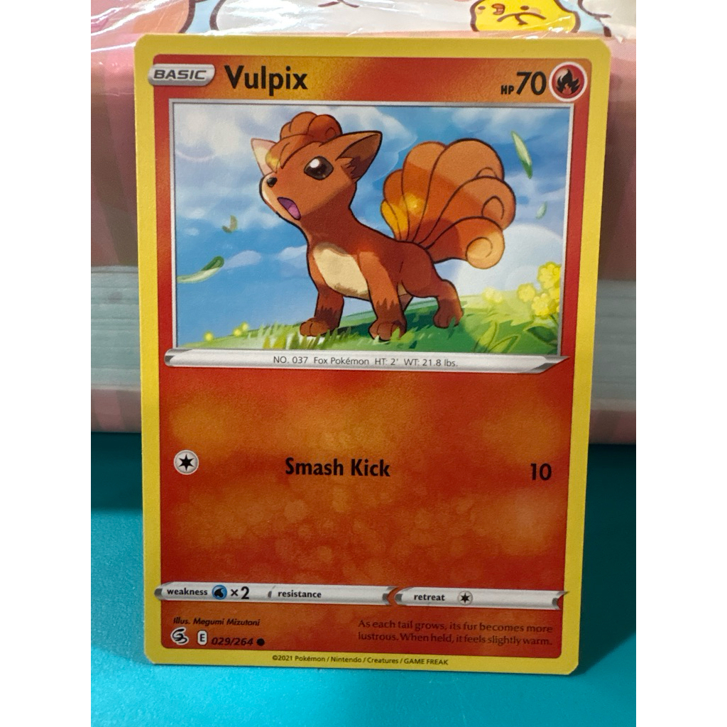 kartu pokemon original common vulpix 029/264