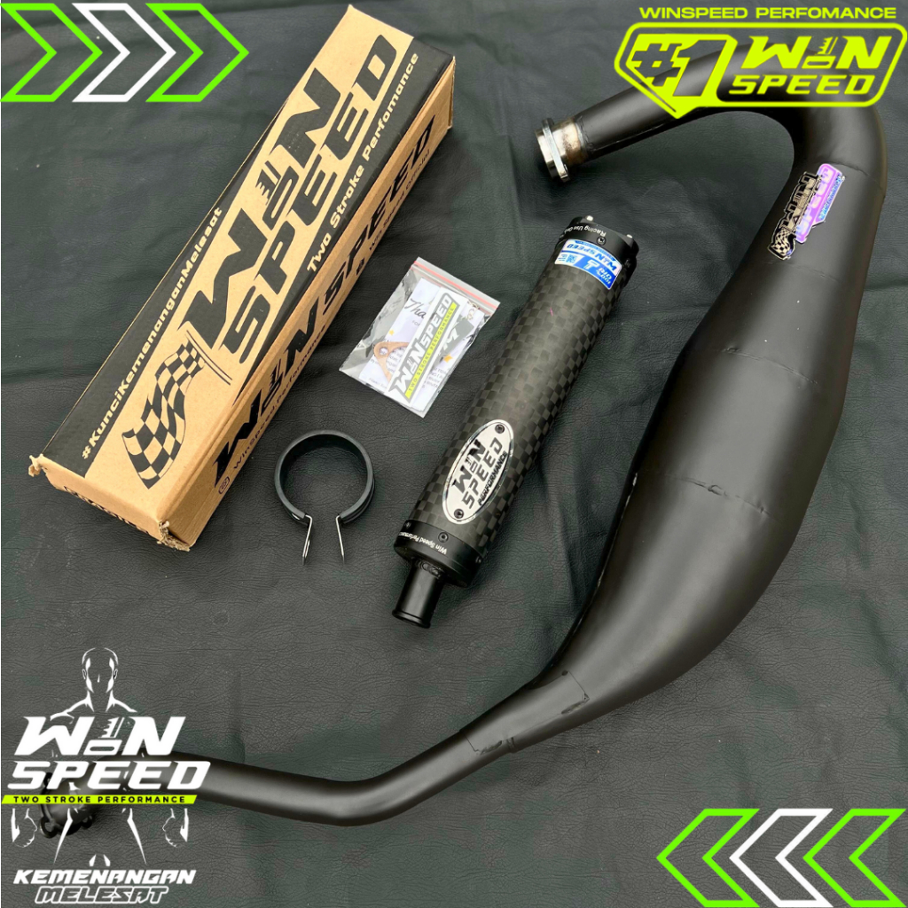 Knalpot Ninja R, RR, SS Type Cobra Medium & Super Cobra Chamber Galvanis Hitam Press Silincer Carbon