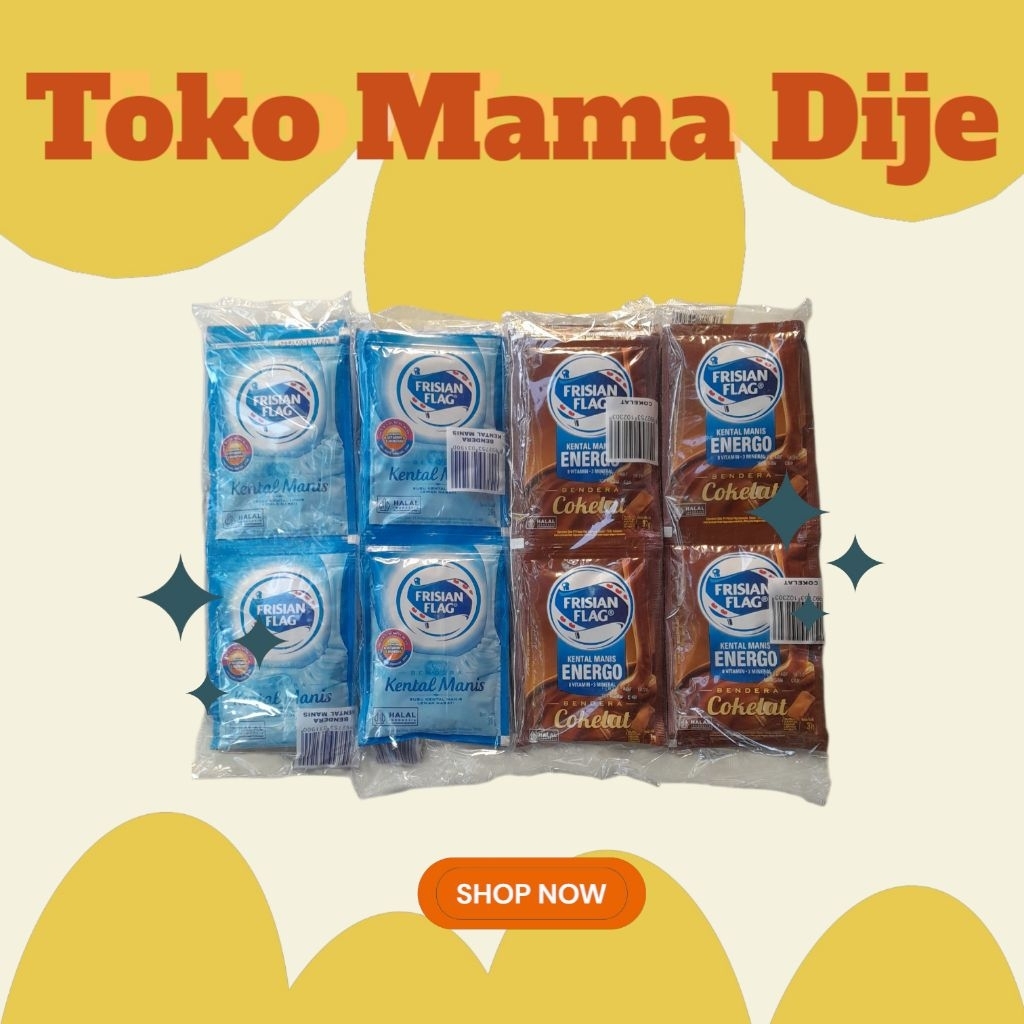 

(JATENG) RENCENG Susu kental manis frisian flag kemasan sachet 6pcs