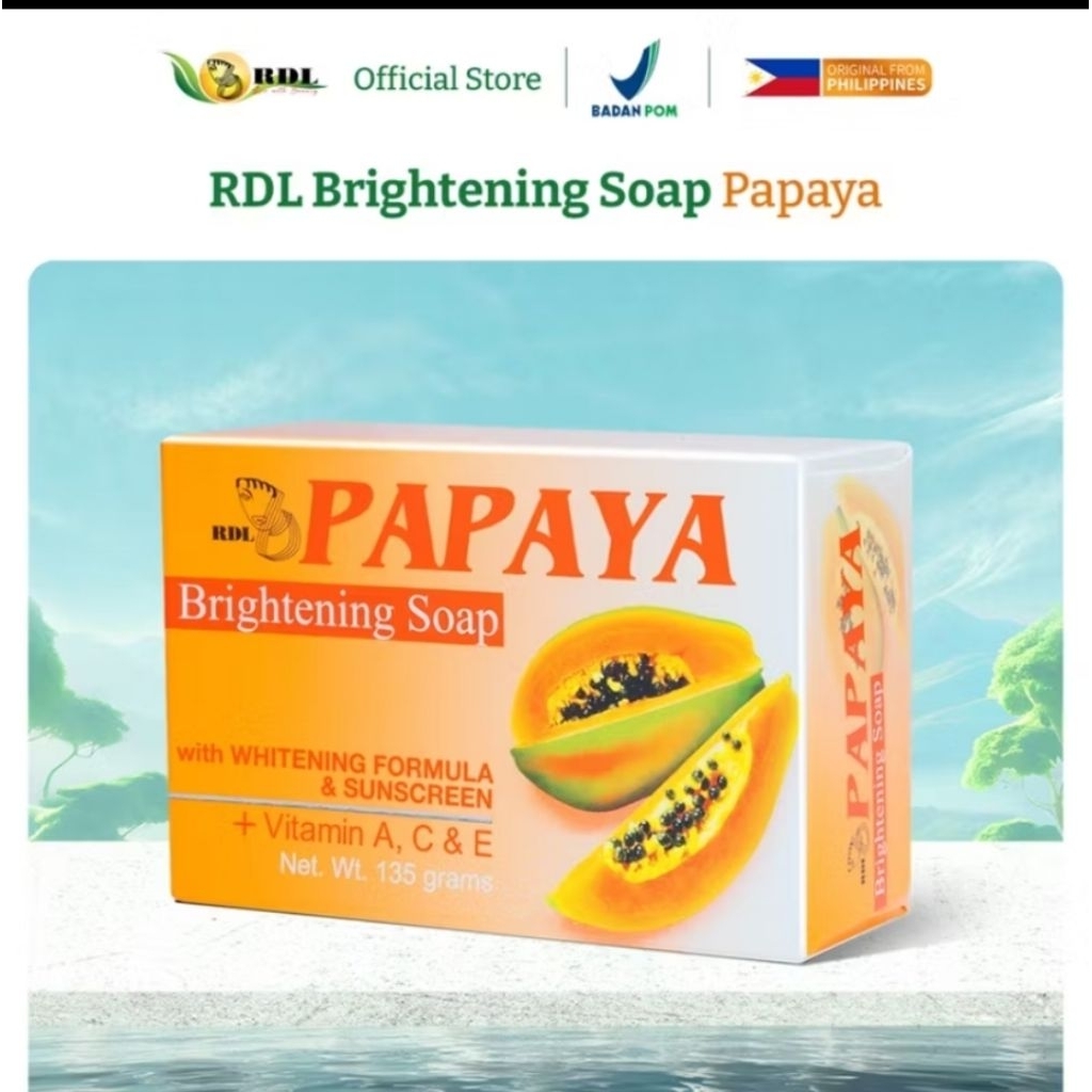 RDL Sabun Pepaya Papaya Original Bpom Original Philippines
